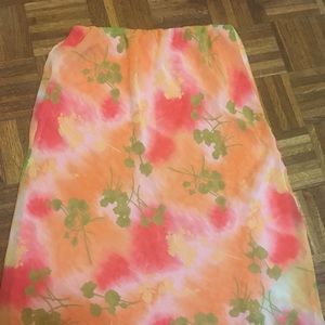 Cato multicolored long skirt size L